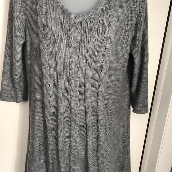 Large Gray sweater dress - Picture 3 of 3